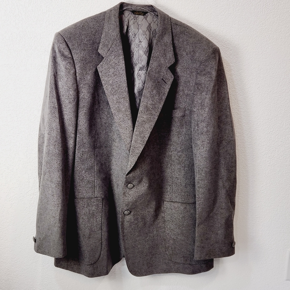 VINTAGE Ratner Clothes Blazer Skinner Ultra Suede Jacket Mens 50L